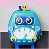 Backpack Eggshell Cute With Robot Print Design For Daily Daycare Children Use