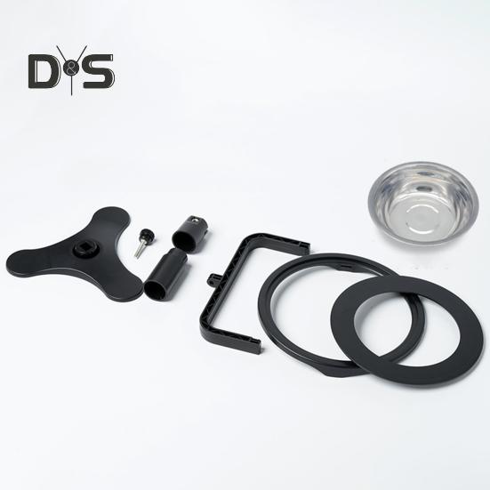 Поднятая миска для кошачьего корма, регулируемая наклонная миска из нержавеющей стали для домашних животных, нескользящая приподнятая кормушка для домашних кошек и собак