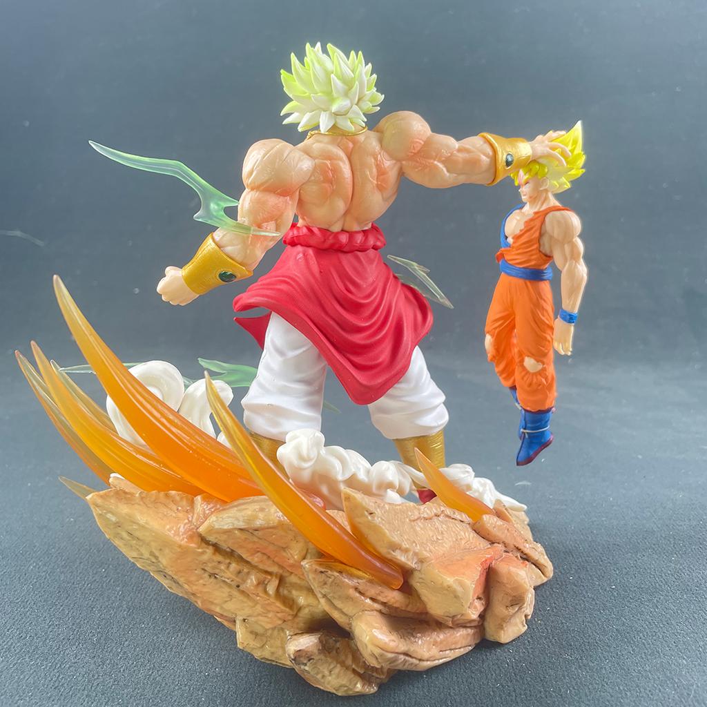 Аниме Dragon Ball Броли против Сон Гоку Фигурка 20см GK ПВХ Фигурки Действия Статуя Коллекционная Модель Игрушка Подарки