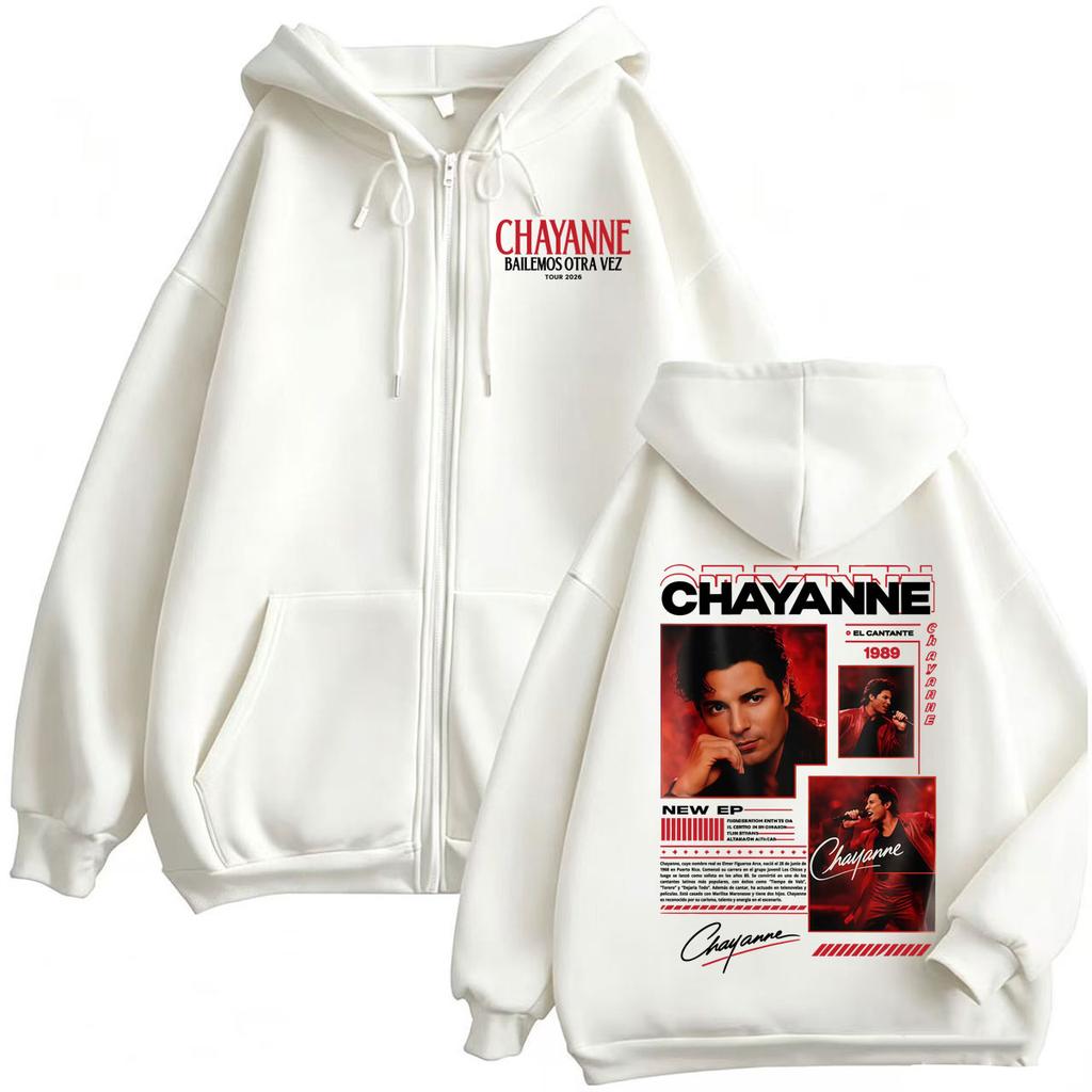 Chayanne Bailemos Otra Vez Тур Толстовки на молнии Мужская Харадзюку Готическая Толстовка Куртка Пальто Свитшоты на молнии