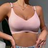 Женские бесшовные бюстгальтеры пуш-ап, съемный мягкий бюстгальтер без косточек для сна, цельный бюстгальтер, беспроводной комфортный интимный бюстгальтер