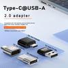 Адаптер для телефона Type-C на USB-A 2 480 Мбит/с Высокоскоростная передача данных Многофункциональный зарядный адаптер