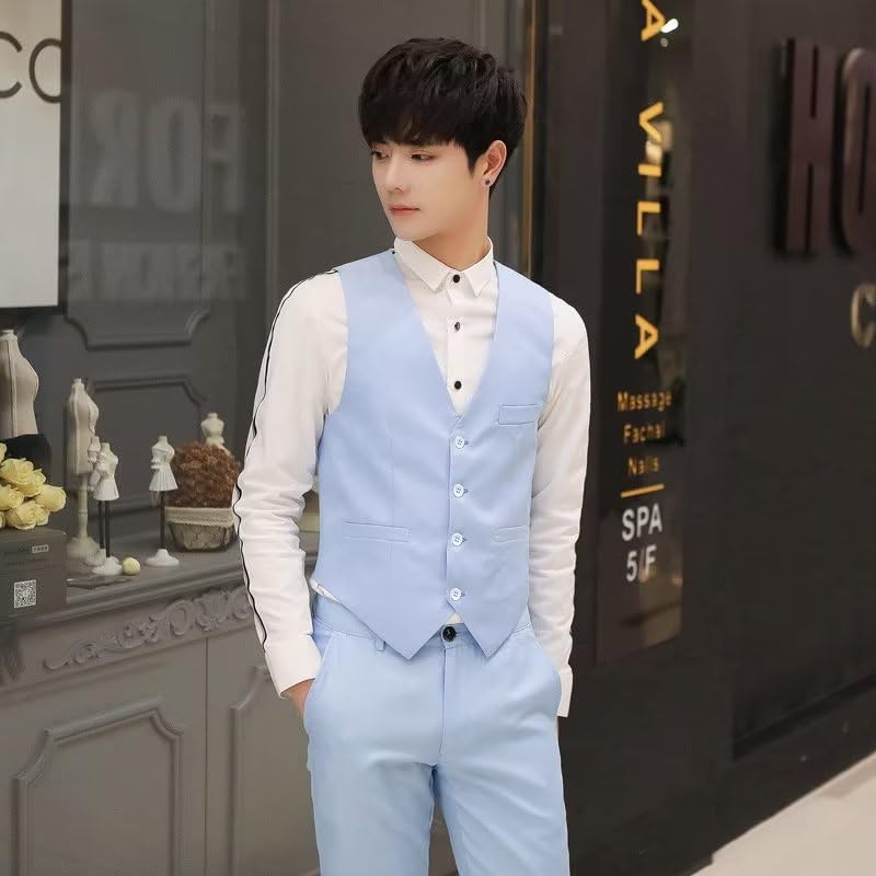 Жилет костюм жилет жилет зимний большой размер жилет тонкий деловой свадебный повседневный формальный деловой джентльмен [inotenka] M-6XL мужской непромокаемый