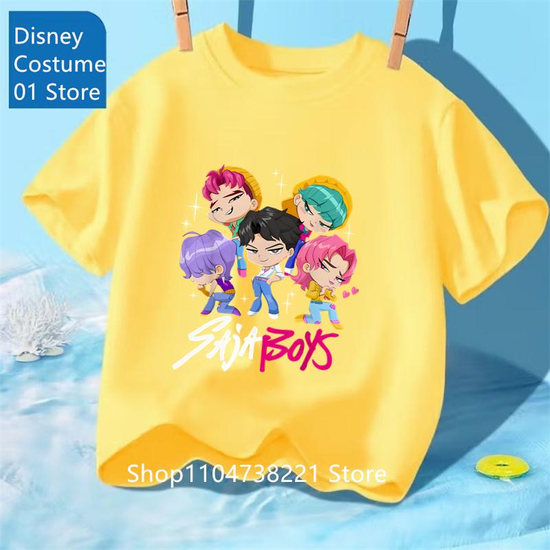 Kpop Охотники на демонов Huntrix Футболки для детей Мальчиков Девочек Летние Повседневные Топы Футболки с коротким рукавом и графикой Футболка Kpop Охотники на демонов