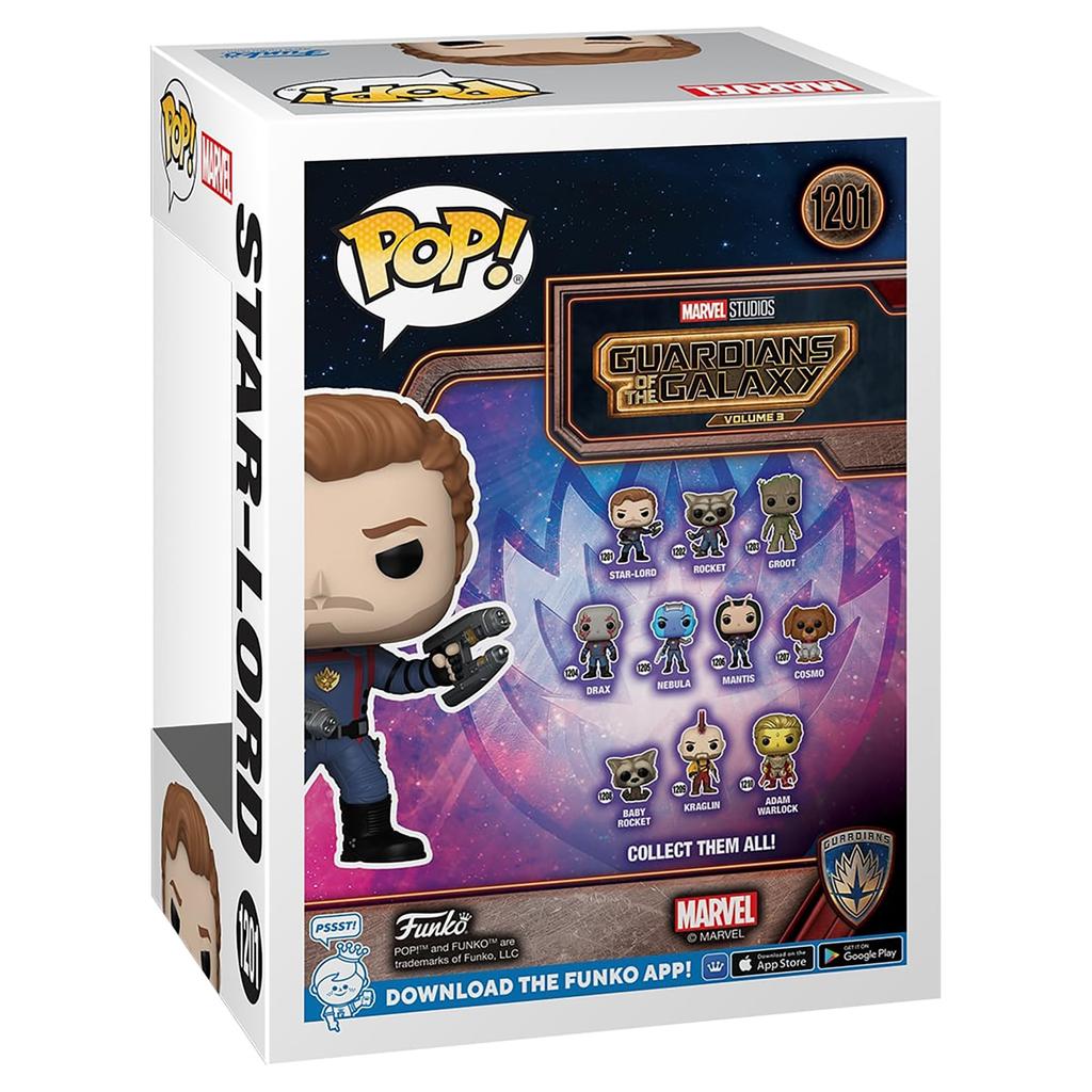 Marvel Figure Guardians of the Galaxy Glow In the Dark Funko Marvel Funko River Group Star-Lord Pop! [Flat Exclusive]
