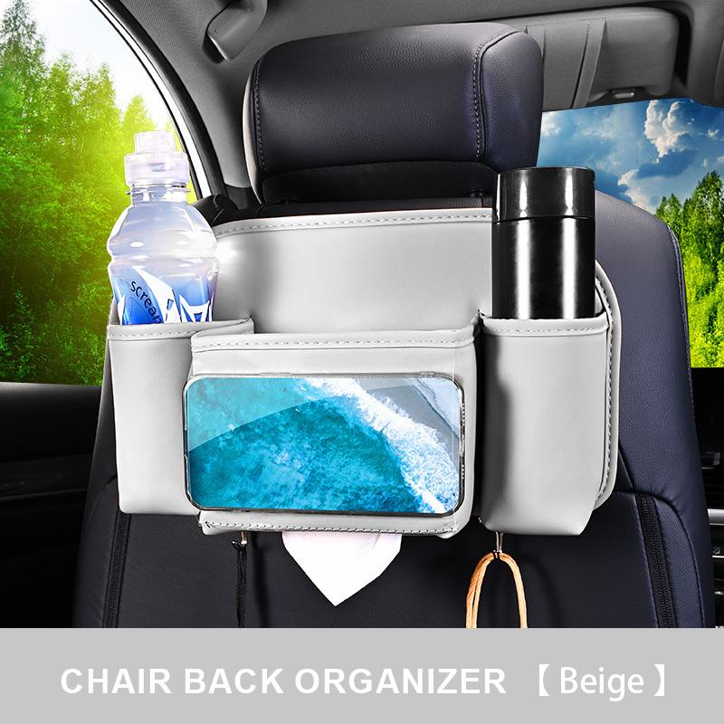 SEAMETAL Car Seat Back Organizer Storage Bag Multifunctional Storage Anti-Kick Mat Car Backseat Organizer Protector Pad