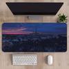 Очень большой коврик для мыши с горным пейзажем и утолщенным краем с оверлоком для офисных столов