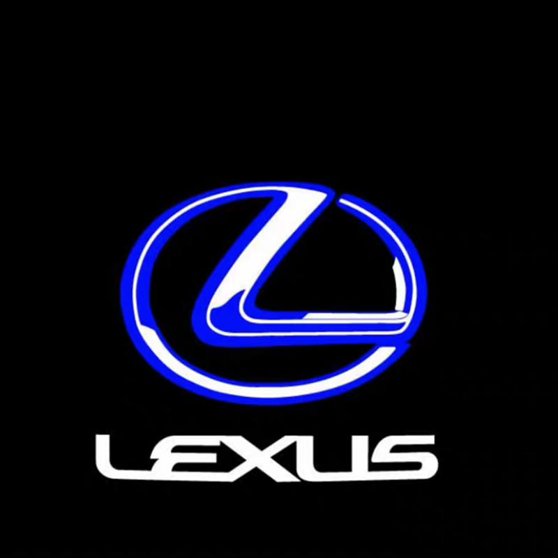 2Pcs Accessory For Lexus UX UX250H IS250 RX300 350 330 RX450h GX470 460 IS200 300 ES300h ES250 LS46 LED Projector Car Door Light