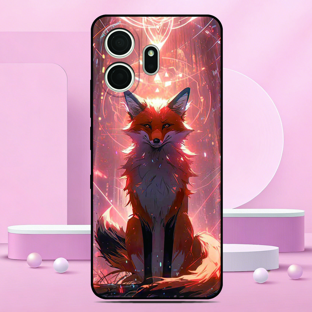 Colorful Pattern Phone Case For TCL NxtPaper 70 Pro 5G Painted TPU Black Back Cover Soft Silicone Funda Screen Protector Film