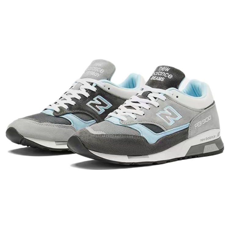 BEAMS x Paperboy Paris x New Balance 1500 Сделано в Англии Ледяной Мальчик Унисекс Кроссовки Серый Холодно-Серый Звездно-Синий M1500BMS