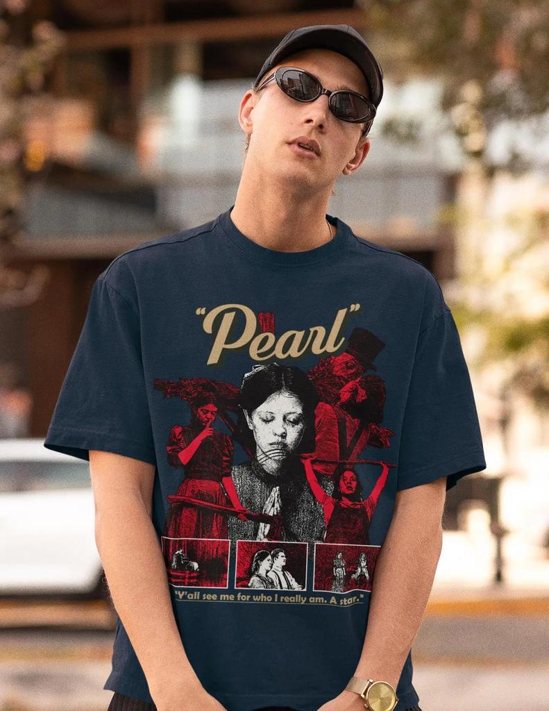Pearl Movie T Shirt Mia Goth David Corenswet Retro Vintage Horror Slasher