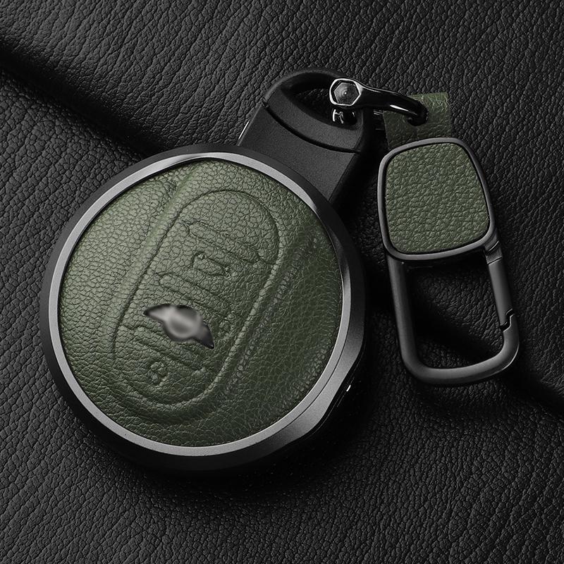 Metal and Leather Car Key Case Cover For Bmw Mini COOPERS ONE JCW CLUBMAN Countryman R55 R56 R57 R58 F56 F55 F54 F57 F60 R59 R60