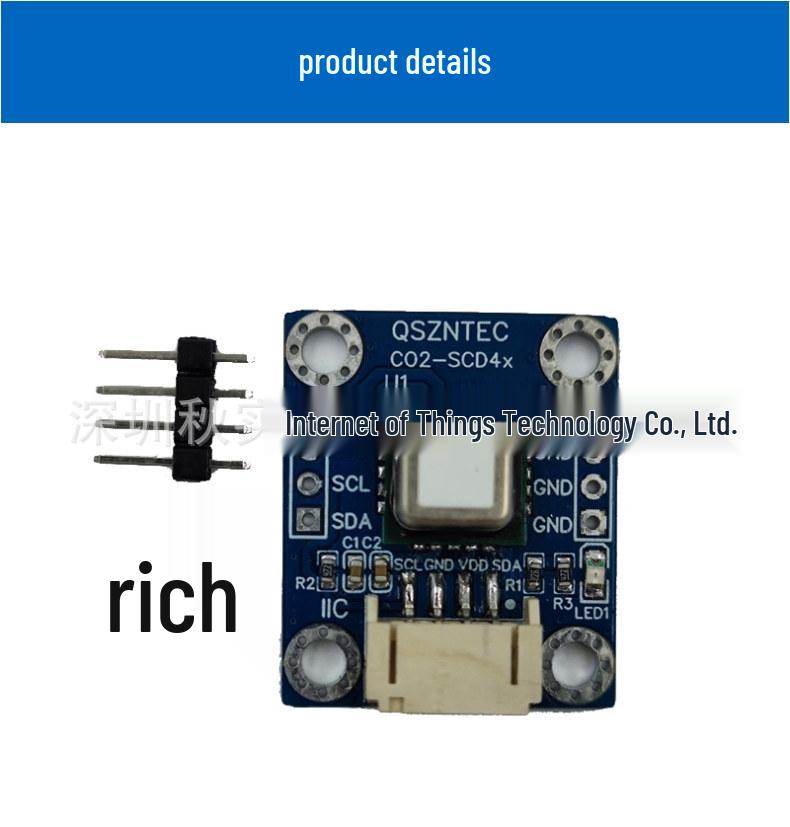Модуль датчика CO2 Sensirion SCD40 с I2C для Arduino