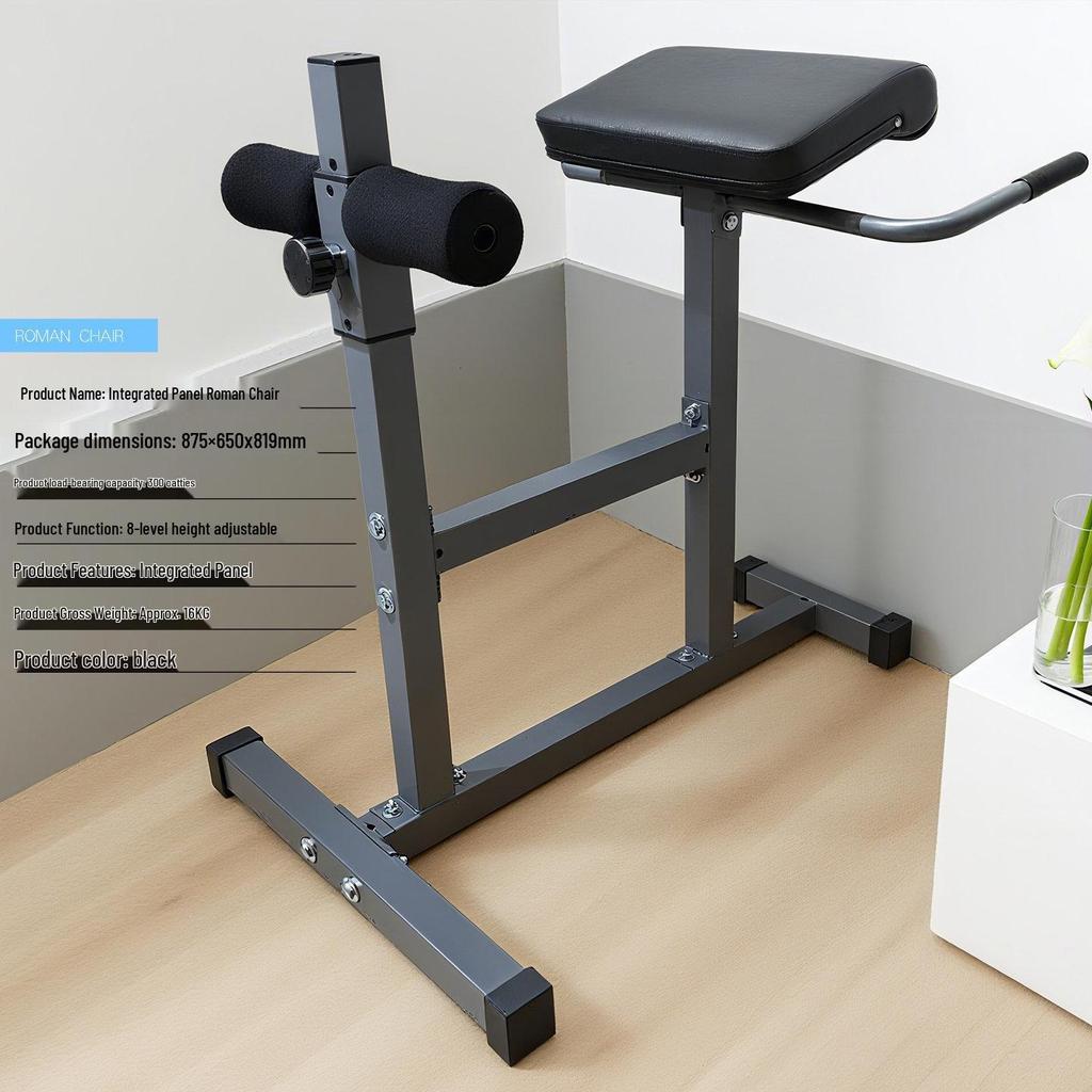 Foldable Adjustable Roman Chair & Dumbbell Bench for Leg & Back Muscle Fitness