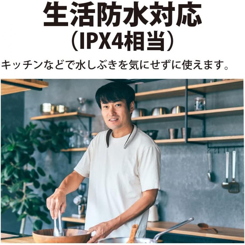 Sharp Welable Neck Speaker An Sc1 S aquoS Sound Partner Amazon Alexa Bluetooth Waterproof For Life  Silver