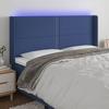 VidaXL LED Headboard Bedroom Furniture Double Bed Accessory Head of Bed Frame Interior Blue 3123936