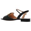 Gucci Кожаные сандалии с переплетающимся логотипом G 729957 C9D00 1000