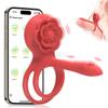 Remote Control Penis Ring Vibrator Sex Toy For Men Delay Time Prostate Massager 360° Rotation Twisting Vibrating Cock Rings 18+