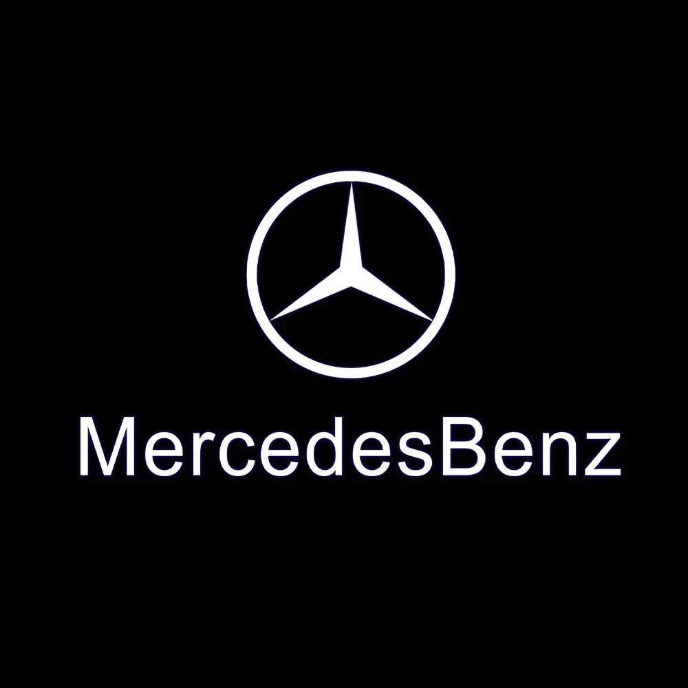 Для Mercedes Benz 2 шт. Наклейка на дверь автомобиля Световой проектор LED «Добро пожаловать» Для Mercedes Benz AMG GLC GLA GLE GLS GL W204 W176 W205 W