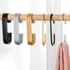 5pcs Hanging Clasp Holder Hooks Aluminium Alloy Clothes Bag Hanger Drying Hooks Closet Organizer