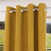 100% Blackout Eyelet Curtain 135x180 Cm ECLIPSE Mustard, by Soleil d'Ocre