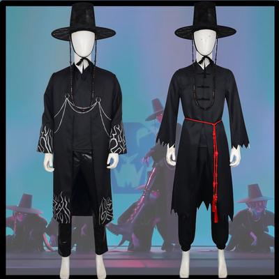 Аниме-фильм Huntrix Kpop Demon Hunters Cosplay Saja Boys Cosplay Costume Halloween Carnival Party Role Play Uniform Costume Suit