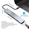 8-в-1 USB C концентратор Type-C адаптер-хаб док-станция многопортовый адаптер с 4K HD RJ45 Ethernet USB 2.0 PD портом зарядки Совместим с ПК Ноутбуком Телевизором