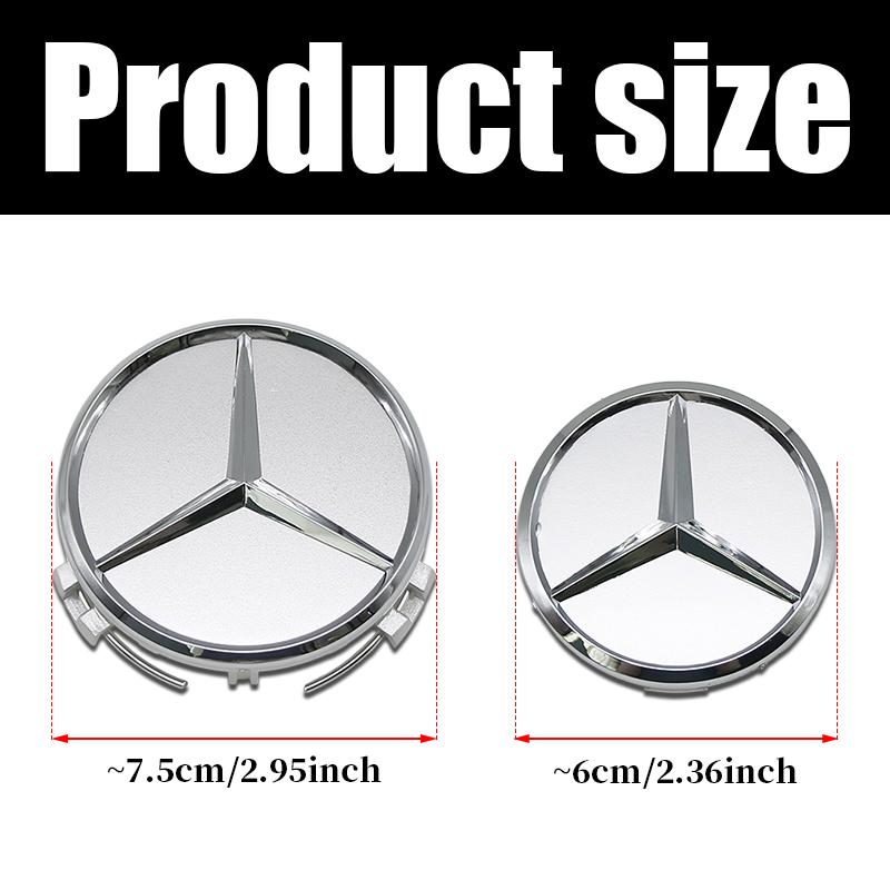 CRX1 Car Wheel Center Hub Caps 56mm 60mm 75mm ABS For Mercedes Benz W205 W166 W167 B C E S Class C200L GLC GLK CLA Replacement Parts
