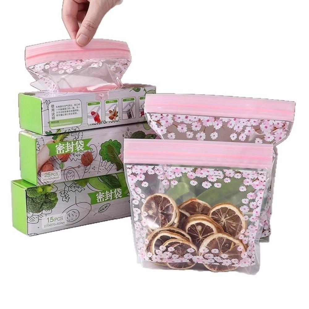 Food Grade Freezer Storage Bag Self-Sealing Design Thickened Plastic Bag Food Packaging