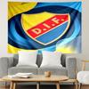 Djurgardens IF Print Tapestry, Lightweight Wall Hanging, for Bedroom, Dorm, Living Room, Home Art Decor, Birthday Christmas Gift for Friends