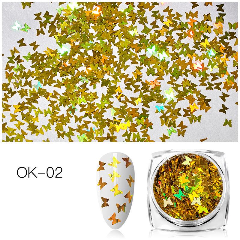 1 коробка смешанного размера, блестящие бабочки, блестки, украшения для ногтей, инструменты для маникюра «сделай сам»