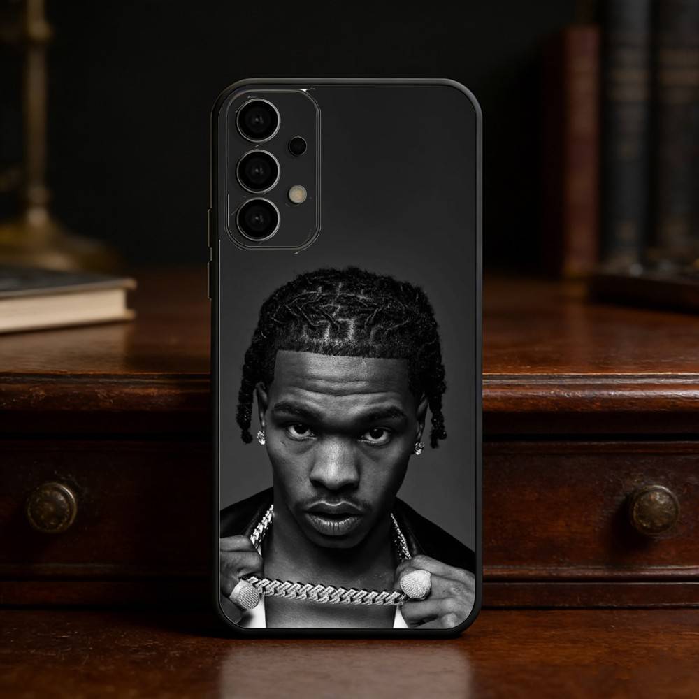 Чехол для телефона с изображением рэпера L-Lil Baby для Samsung S25,24,23,22,30,21,10,9,Ultra,Plus,Lite Мягкий черный чехол