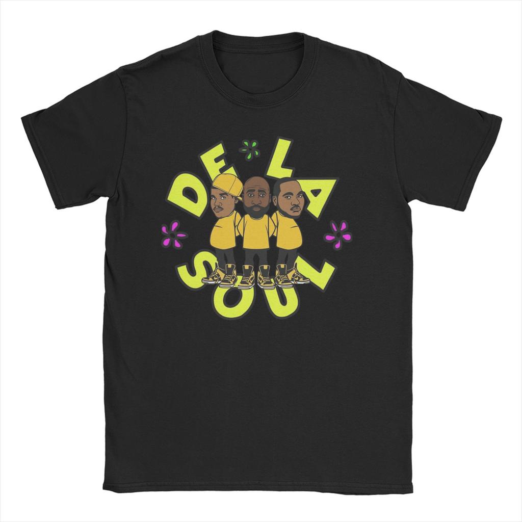 Мужские Женские Футболки De La Soul ATCQ A Tribe Called Quest Одежда из Чистого Хлопка Винтажные Футболки с Коротким Рукавом Футболки Большого Размера