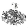 50 Pieces Gutter Clips for Weatherproof Light Hangers Hooks Roof Seasonal Lighting