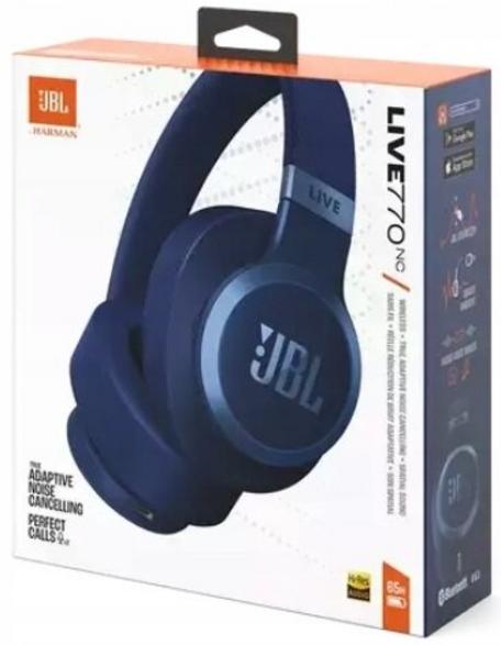 JBL Live 770NC Bluetooth Headphones, Blue