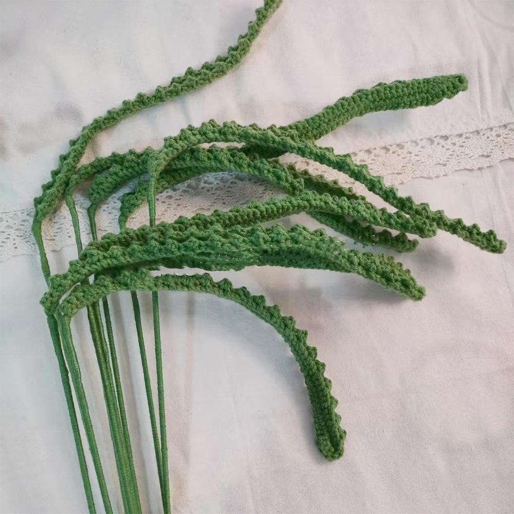 Готовый букет роз ручной вязки из самодельных плетеных растений ветка подарок на день рождения