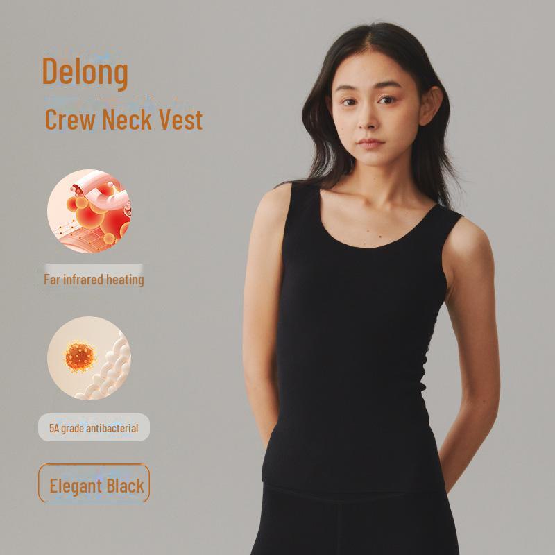 Женский толстый немецкий бархатный утепленный бесшовный зимний жилет