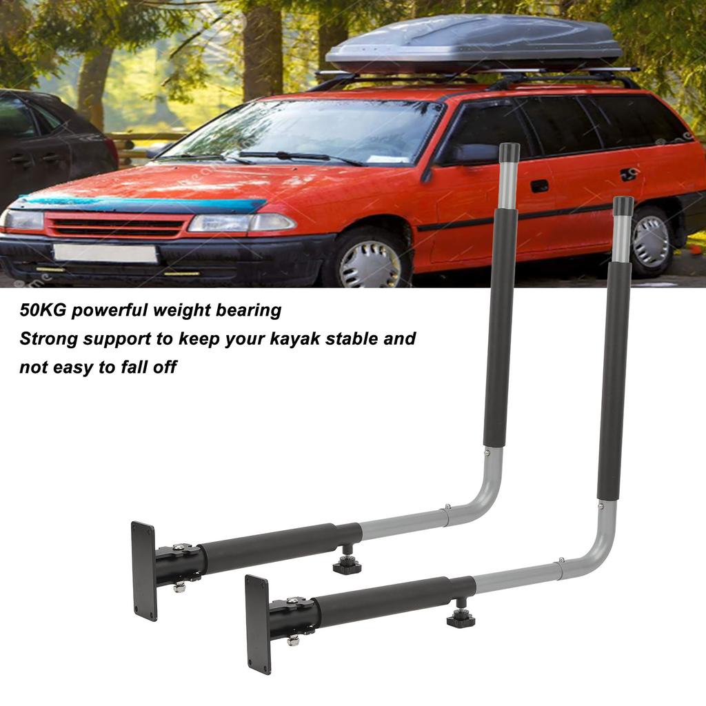 Kayak Storage Hooks Hanger Telescopic Shockproof High Strength Car Roof Box Wall Mount Rack Space Saving Foldable for Canoes