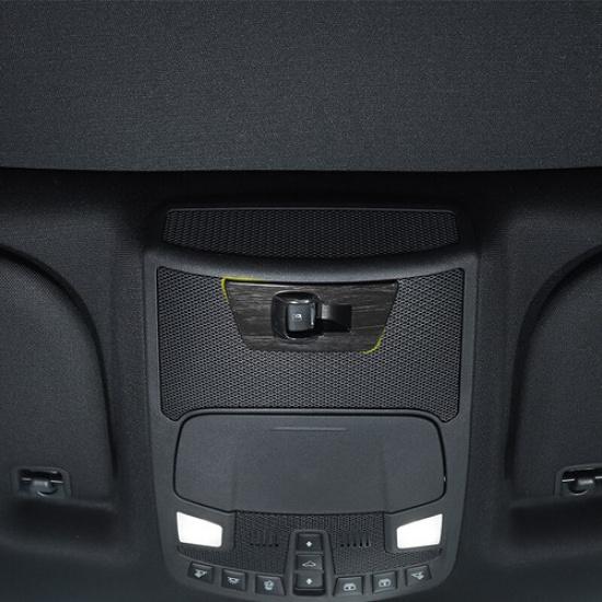 Rear Small Window Lift Panel Switch Covers Trim For Ford F150 2015+ Carbon Fiber