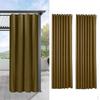 2 шт. Патио Уличная штора Водонепроницаемые оконные шторы Устойчивые , Кофе, 134x210см