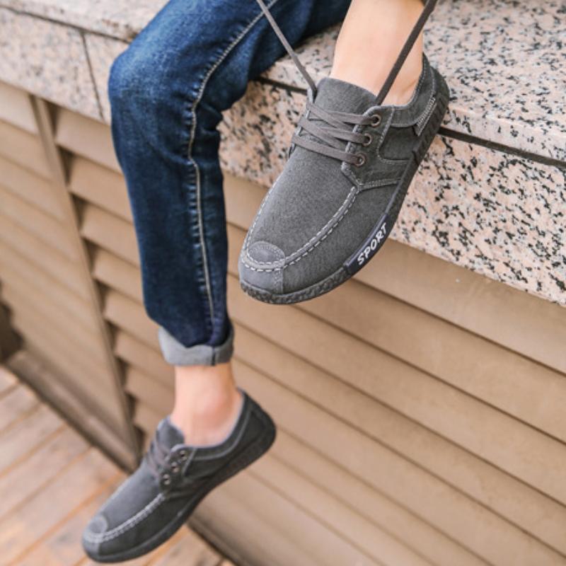 Высококачественные мужские повседневные кроссовки, парусиновые туфли, на шнуровке, мужские вулканизированные туфли, классические джинсовые туфли, дышащие, теннисные туфли для мужчин