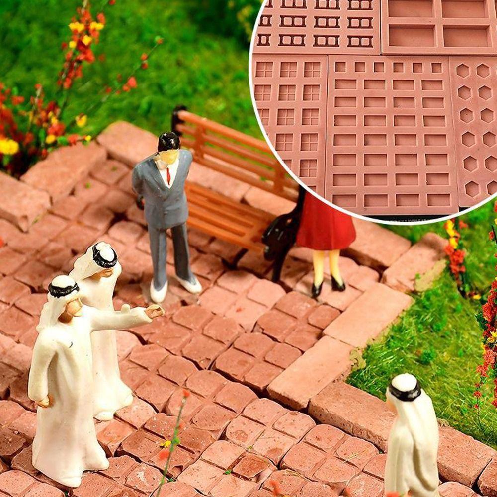 Красная плитка Модельная форма Строительный материал Миниатюрная форма для кирпича Песок Стол