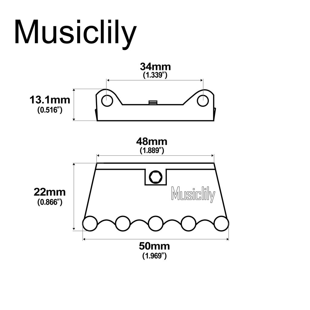Musiclily Ultra Brass Tremolo Spring Claw with 2 Screws for Electric Guitars