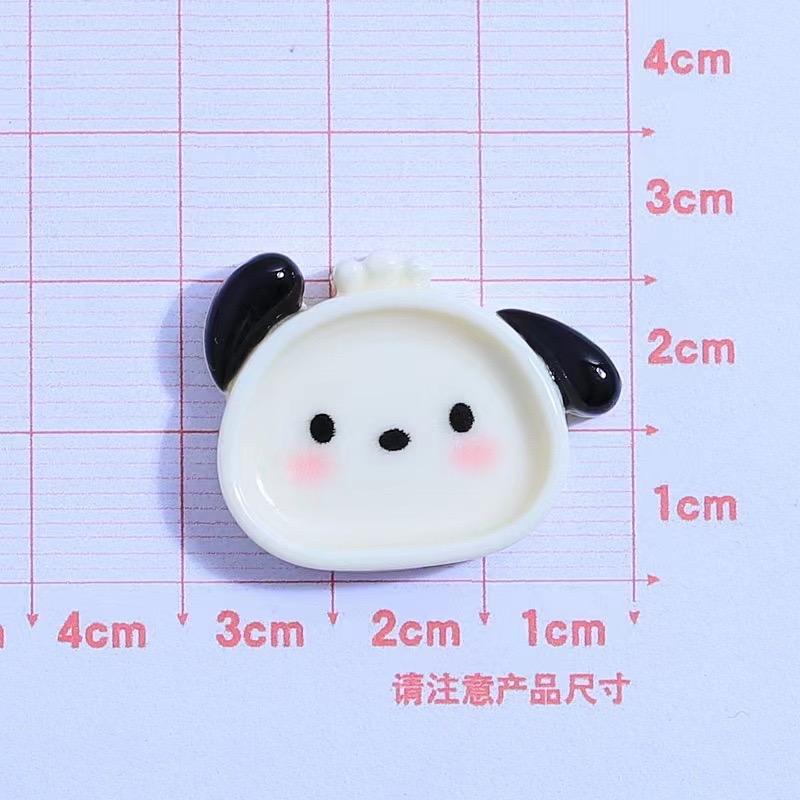 10 Pcs Cartoon Resin Cartoon Animals, Plates Style Hairpin Pendant Scrapbook Craft Diy Miniature Ornament Accessories A14