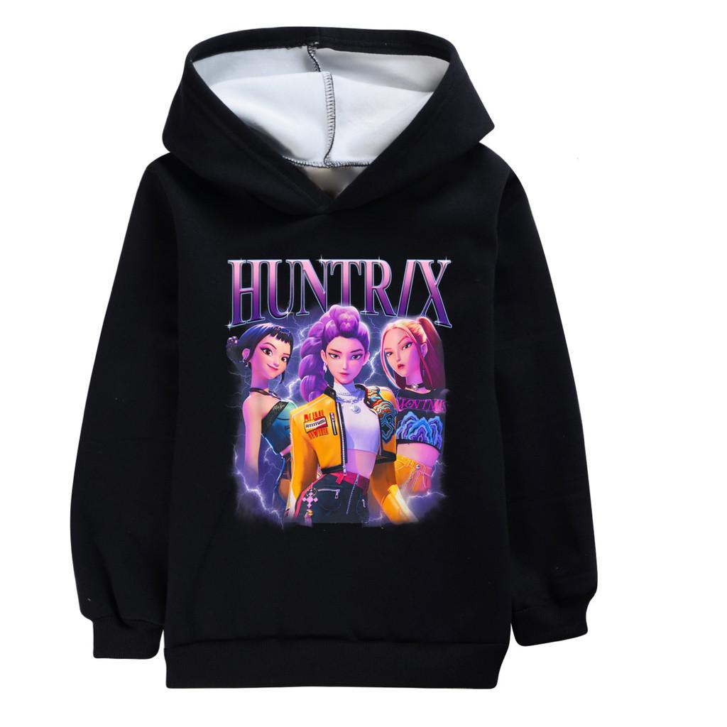 5050 Детские толстовки с принтом K-pop Руми Зои Мира Верхняя одежда с длинными рукавами Бархатная теплая зимняя толстовка