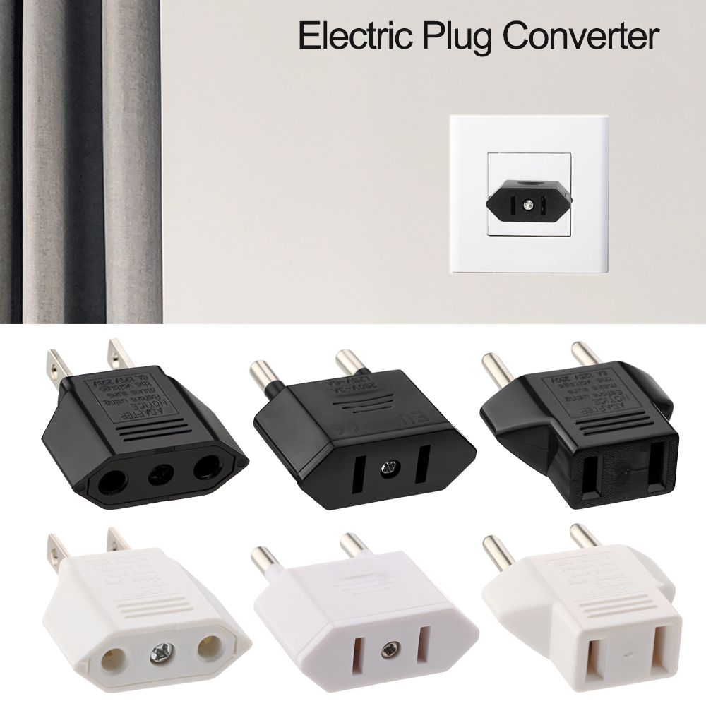 Supply Charger Socket Electric Plug Converter EU Plug Adapter Power Adapter Plug Adapter US To EU