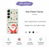 For Samsung Galaxy S25 Case Christmas Gifts Pattern Printing Straight Edge TPU Phone Back Cover