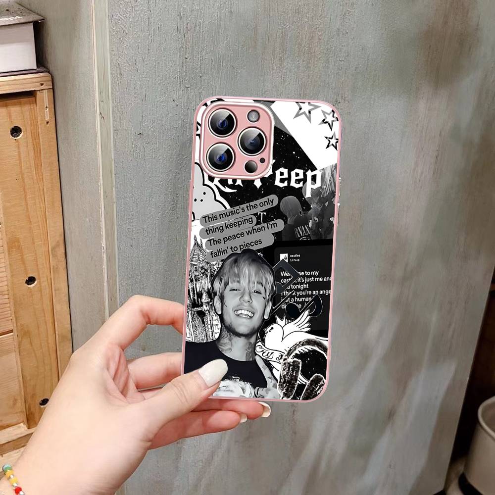 Певец Рэпер L-Lil Peep Закаленное Стекло Для Iphone 14 13 12 11 Pro Mini XS MAX 14Plus X XS XR Чехол