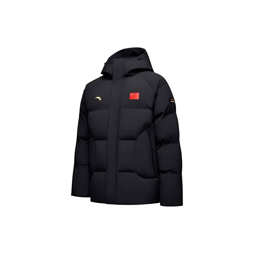 ANTA Down Jackets Men's Black Hooded Moderate Other 452340106-1
