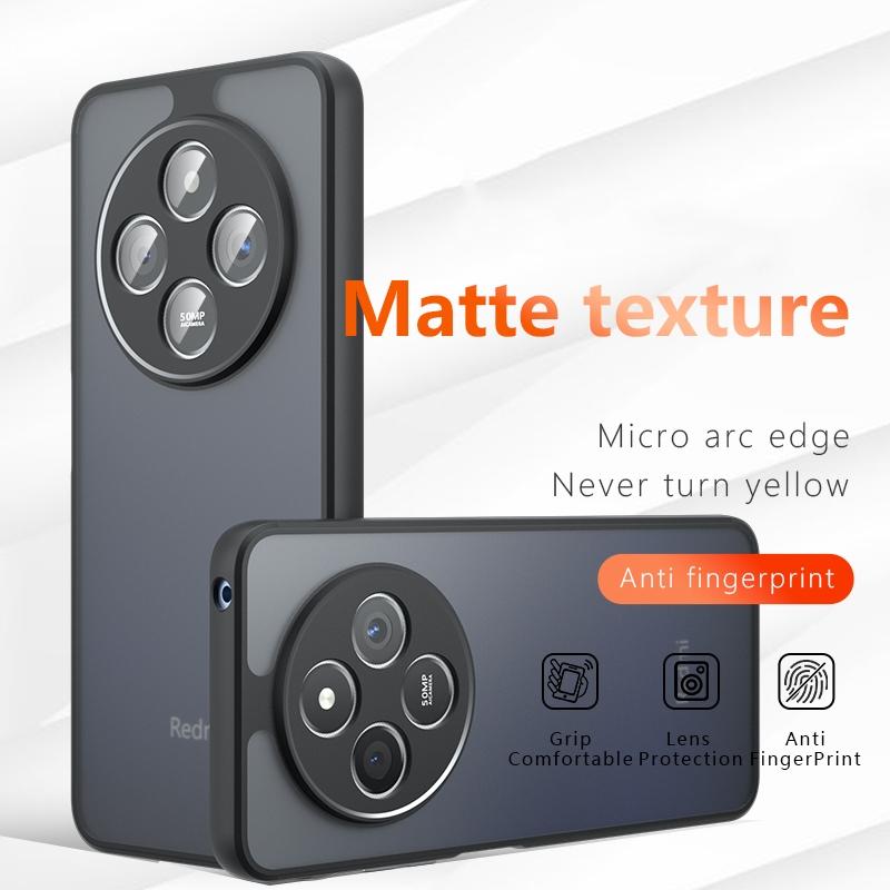 For Xiaomi Poco C75 Case Cover Poco C75 Capa New Shockproof Phone Bumper Back Matte Frosted Transparent For Fundas Poco C75 C 75